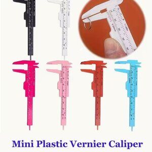 Mini Vernier Caliper. Perfect for measuring Beads.    Color Varies